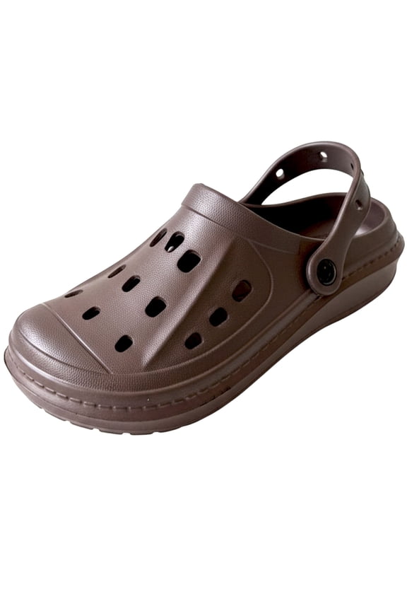 Men’s Clogs Perforated Garden Shoes Waterproof Summer Sandals