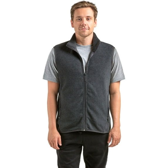 SLM Men's Polar Fleece Zip Up Vest Warm Soft Pullover Gift