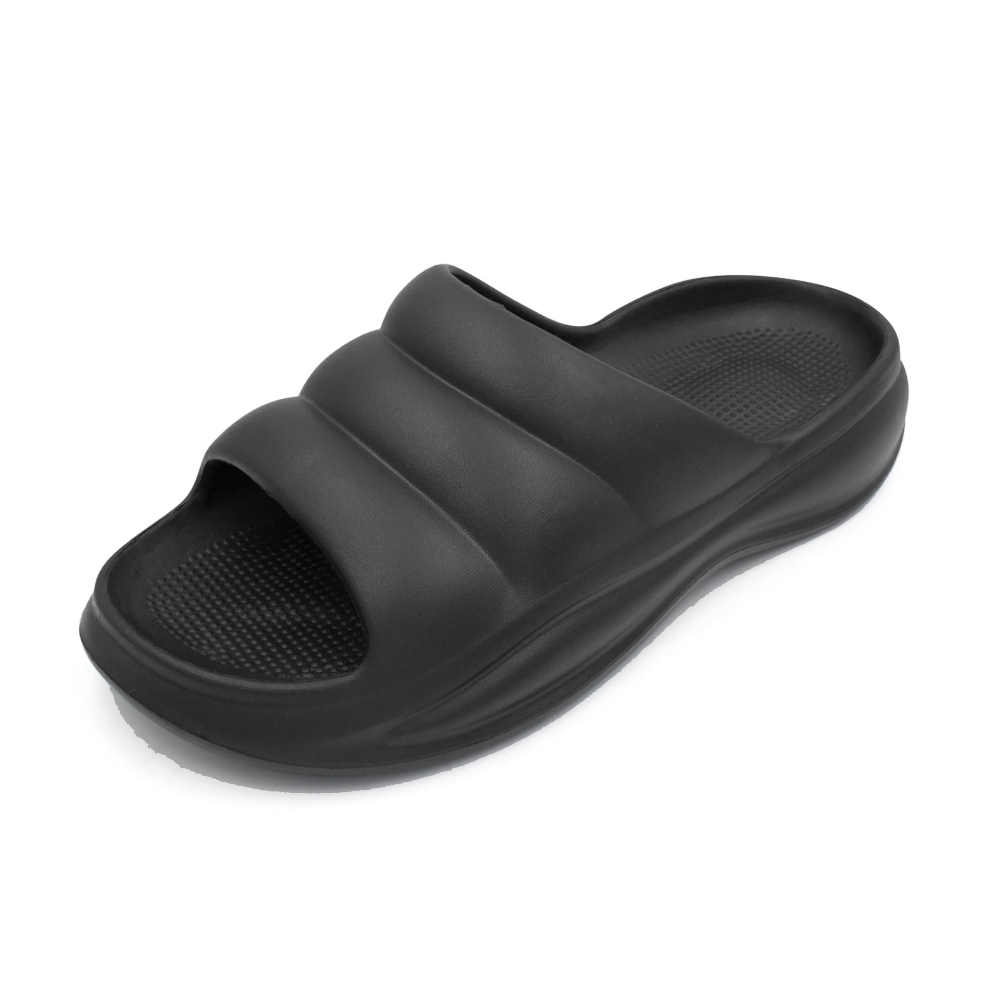 IZOD Men's STEPHEN Sport Slide Sandal with Adjustable Strap and Memory  Foam, Black, Men's Size 7-8 - Walmart.com