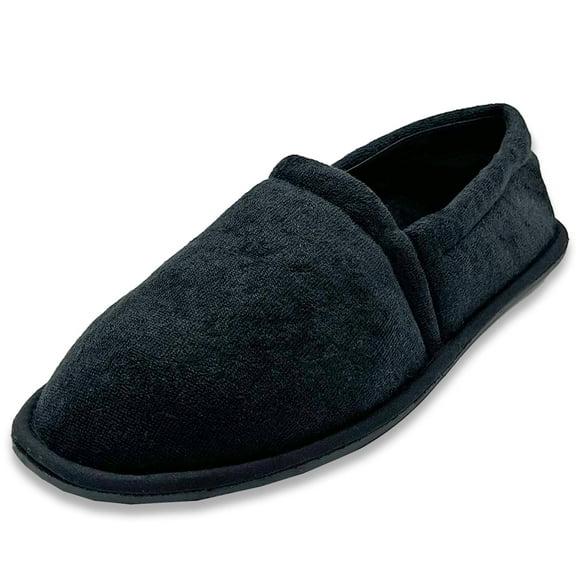 SLM Men's House Slippers Terry Bedroom Slip On Shoes