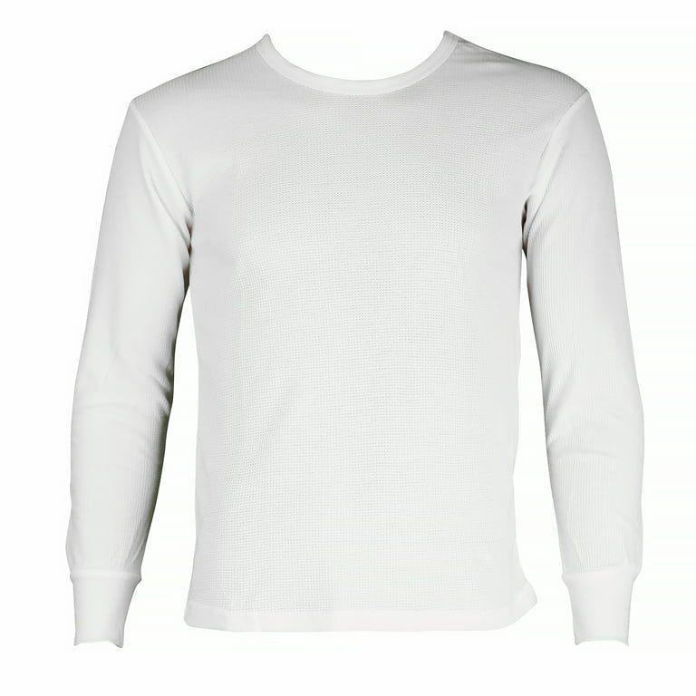 Lightweight Waffle Tall Long Sleeve Shirt in White 2XL / Extra Tall / White