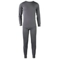 thumbnail image 1 of SLM Men's Two Piece Fleece Thermal Underwear Set Long Johns Top and Bottom Gift, 1 of 3
