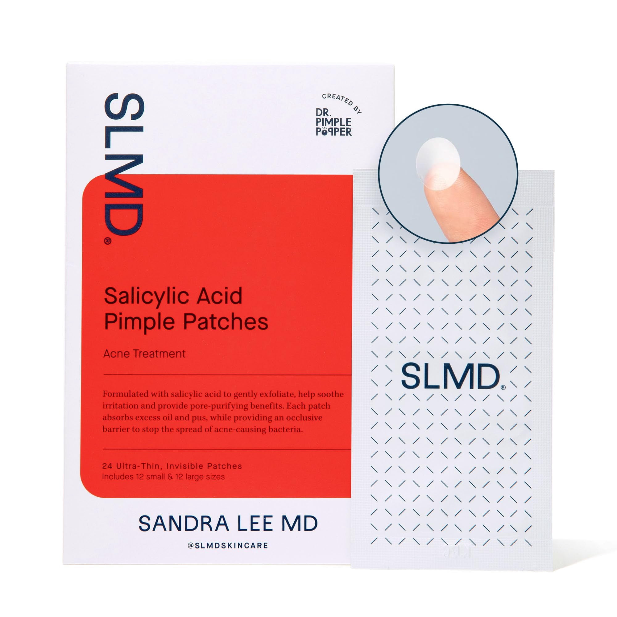 SLMD by Dr. Pimple SAF21 Popper Salicylic Acid Pimple Patches - Treat ...