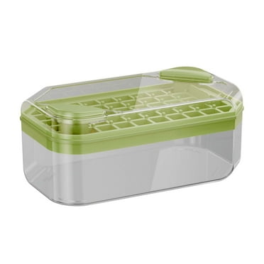 SLMOTUAE Ice Maker Nugget Ice Maker Household Ice Making Box Ice Ice Block Ice Block Storage Box One Click Press Ice Ice Box Set