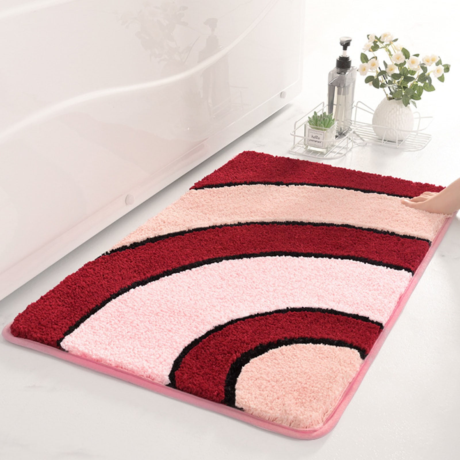 SLMOTUAE Rug Door Mats/Outdoor Mats Ruggable Flocking Thickened