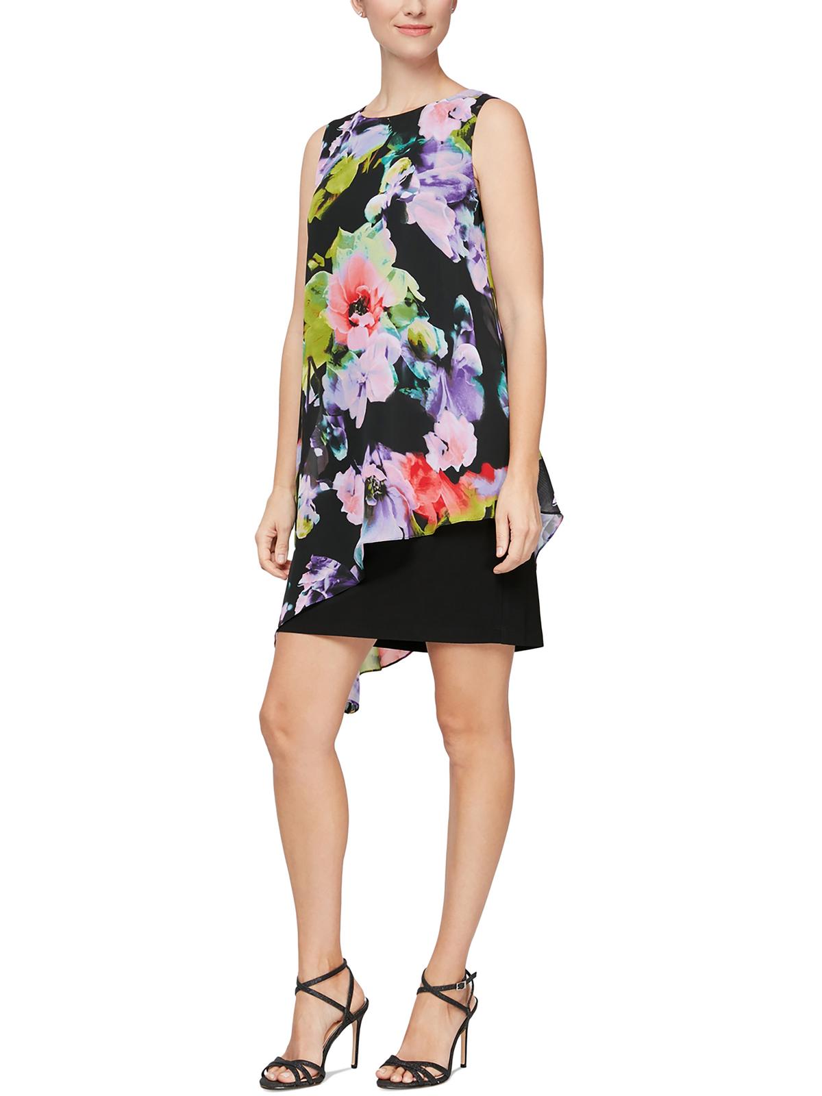 Slny SLNY Womens Asymmetric Mini Shift Dress - Walmart.com