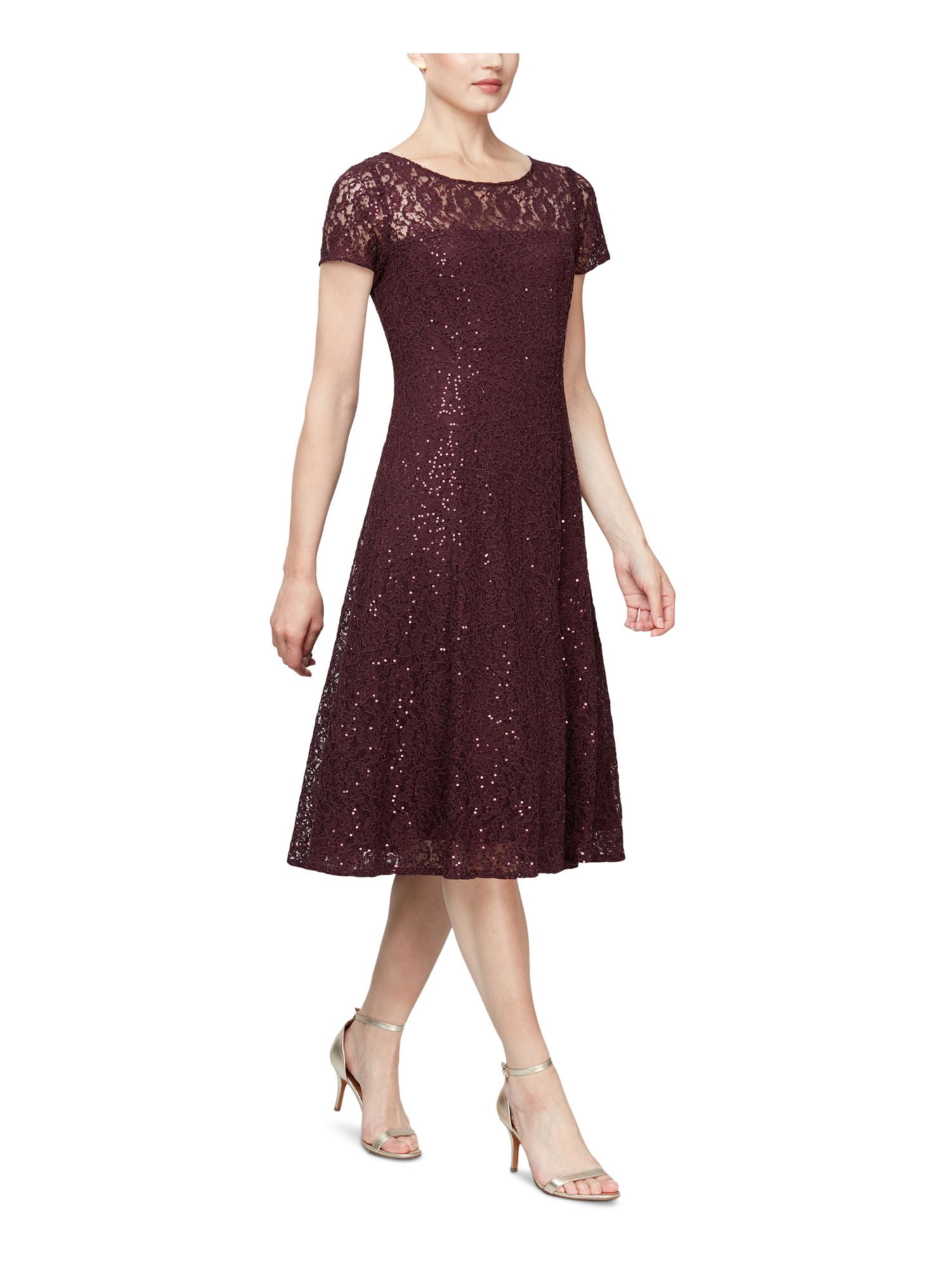 blue dress for baby girl Burgundy Guipure Lace Midi Dress – self-portrait-US