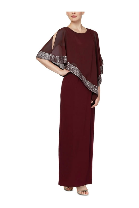 Womens Formal Drape Maxi Dress