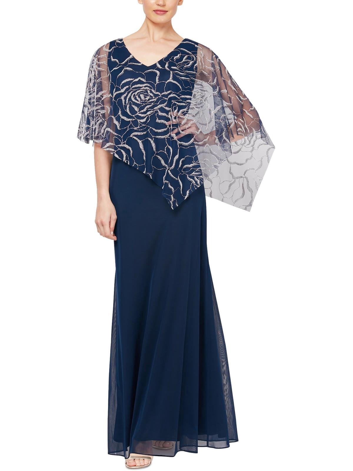 Slny SLNY Womens Plus Metallic Glitter Evening Dress - Walmart.com