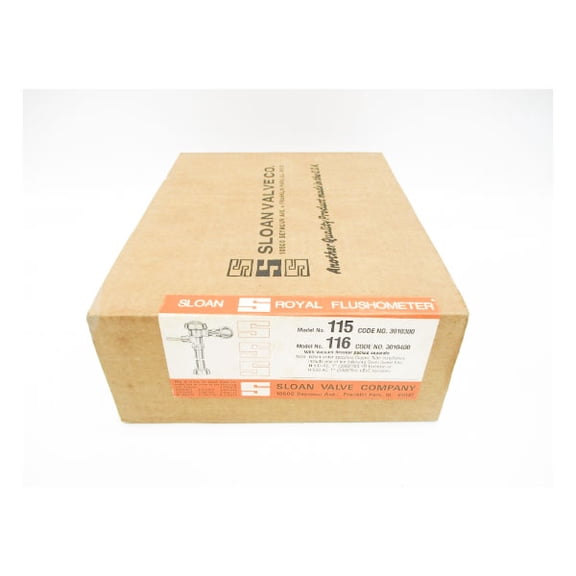 SLOAN VALVE 115 3010300 116 3010400 NSMP