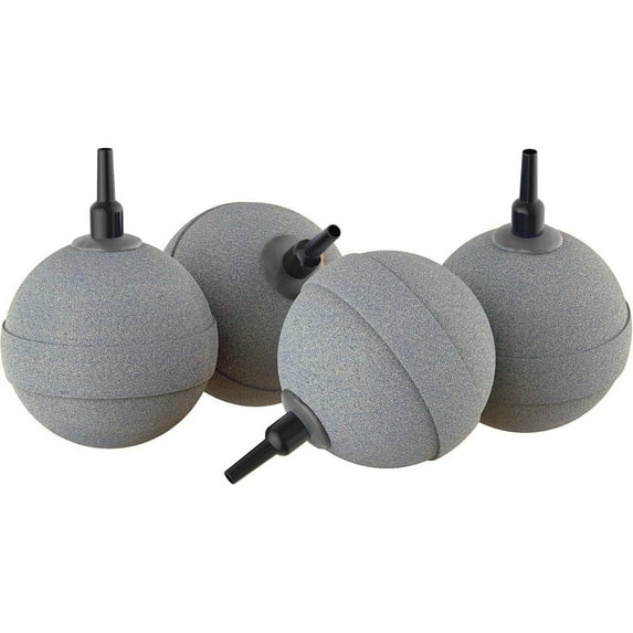 SLOCME 2" Aquarium Air Stone Balls, 4 pack – Fine Bubble Aerator Diffusers for Fish Tanks, Hydroponics, Ponds & DWC Systems