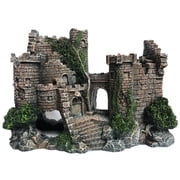 SLOCME Resin Castle Aquarium Ornament   Fish Tank Castle Decoration for Freshwater & Saltwater, Medium Size