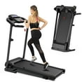 thumbnail image 1 of SLOK 2.5HP Folding Treadmill, 7.5MPH Running Machine with 12 Programs & LCD Display, Compact Exercise Equipment for Home Gym, Black, 1 of 7