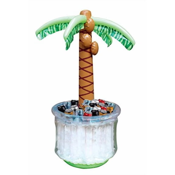 Joyin 100 Can Inflatable Palm Tree Ice Chest Water Cooler with Repair Patch, Multicolor