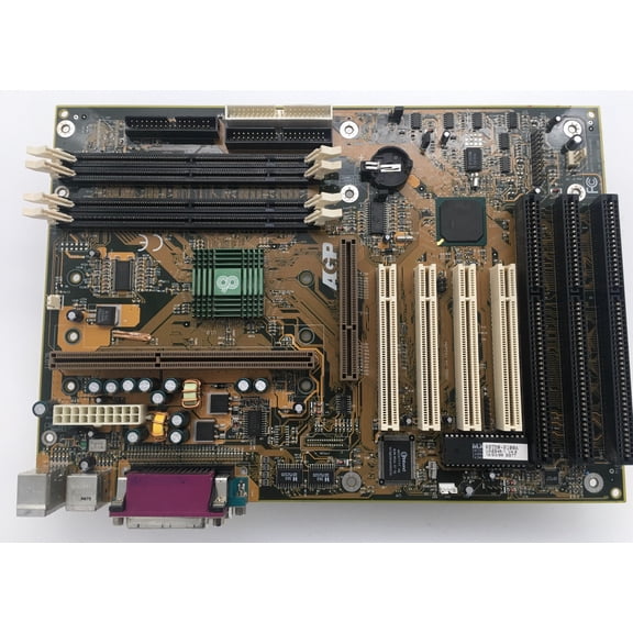 SLOT 1 MOTHERBOARD CHAINTECH, 4PCI/3xISA, 2serial,Parallel,4SIMM 168Pin