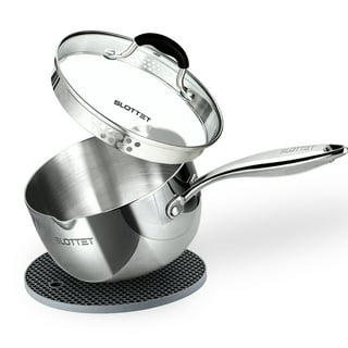 Rorence Stainless Steel Sauce pan: Saucepan with Pour Spouts