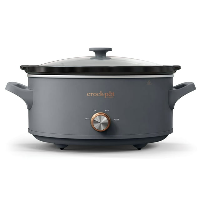 Crock-Pot Manual 7-Quart Slow Cooker, Mussel Gray
