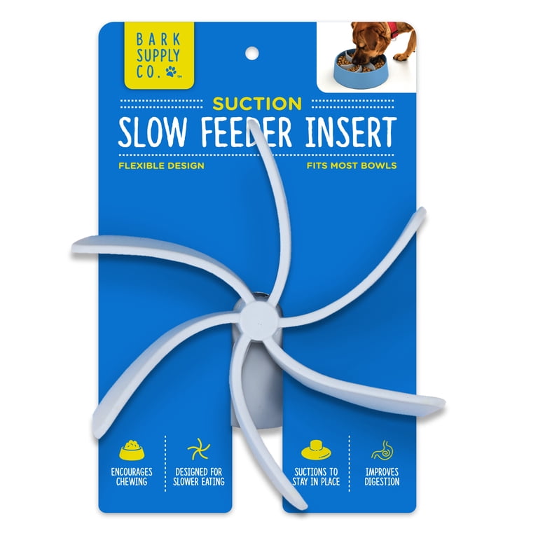 ドッグフード bow Best Brands Bark Supply Dog Slow Feeder Insert with Suction Cup