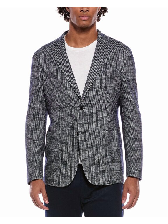 mens Montedoro Virgin Wool Sportscoat, 38, Blue
