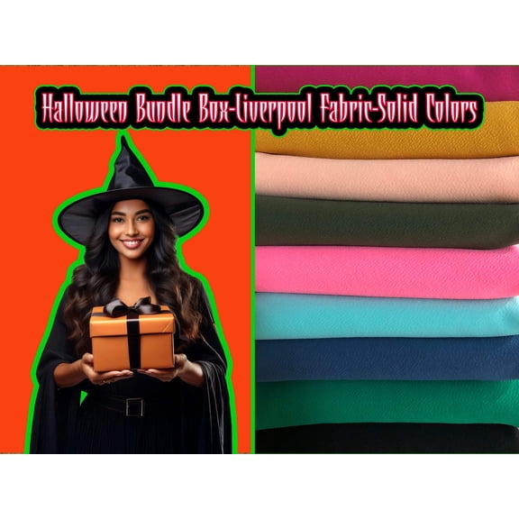 SLP Fabrics Solid Colors Precut Sewing & Craft Fabric, 10 Yards Box, Assorted
