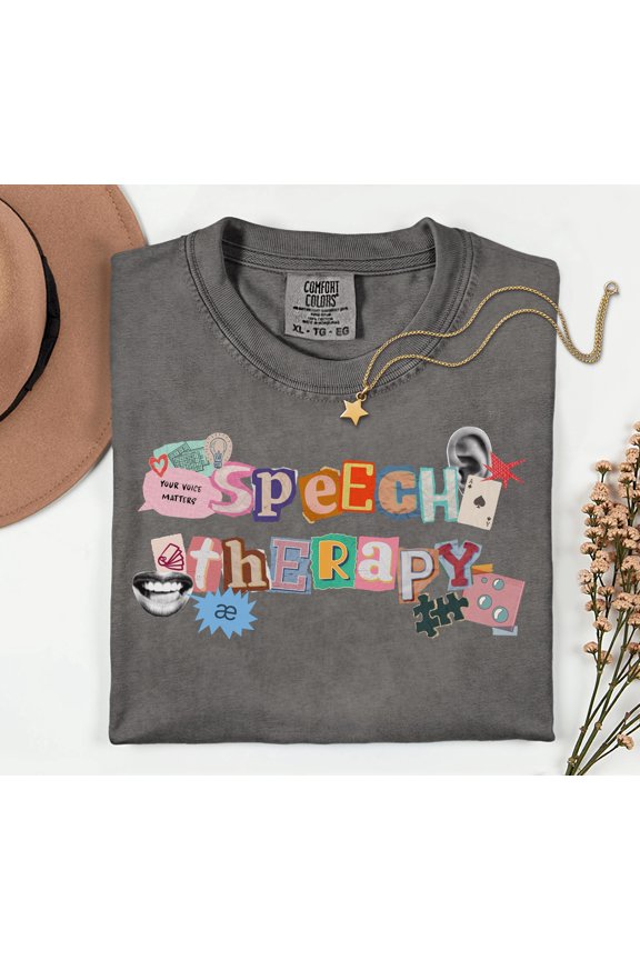 SLP Shirt for Speech Language Pathologist Speech Therapy Colorful SLP Shirt Speechie Therapist Trending Speech Tee