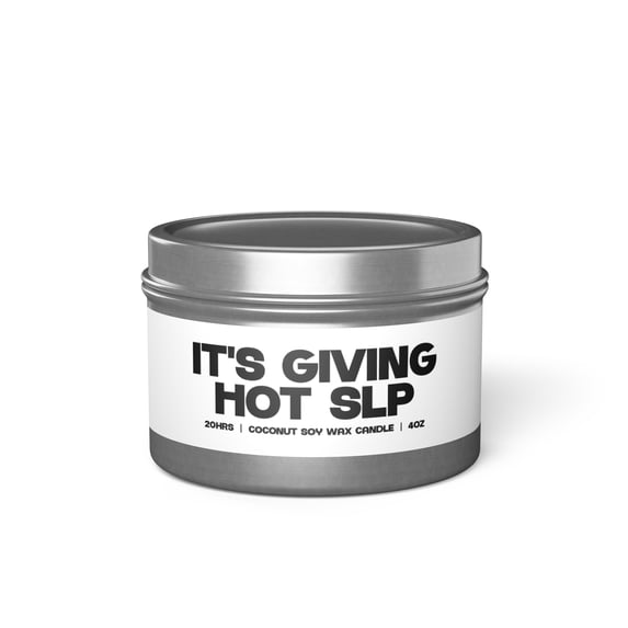SLP Speech Language Pathologist Graduation Tin Candle Gifts Home Decor