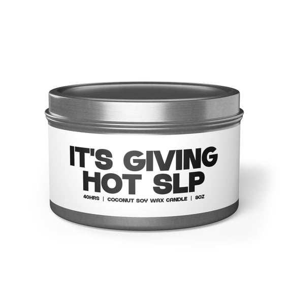 SLP Speech Language Pathologist Graduation Tin Candle Gifts Home Decor
