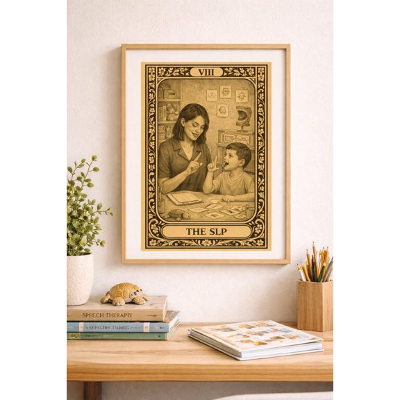 SLP Tarot Card Wall Art Print, Unframed Paper Poster 8x10in
