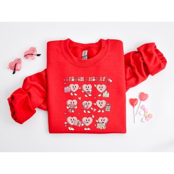 SLP Valentines Day Shirt, Valentines Speech Therapy Shirt, Speech Language Pathology Crewneck, Love Language Tee, Social Life Sweatshirt