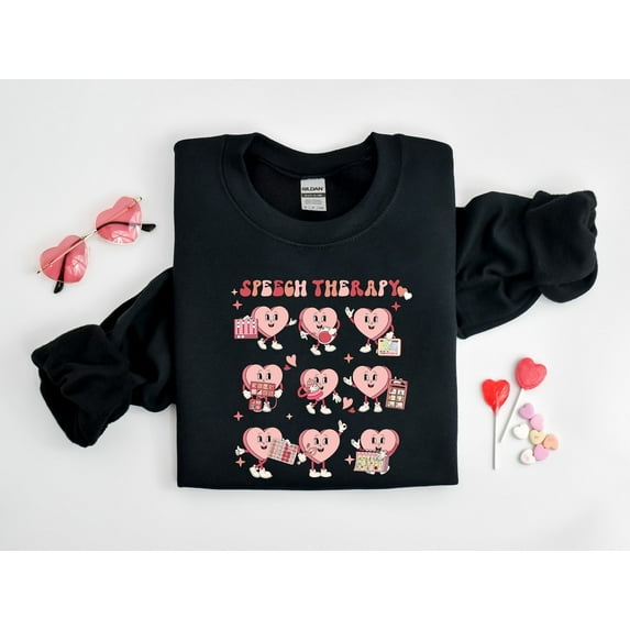 SLP Valentines Day Shirt, Valentines Speech Therapy Shirt, Speech Language Pathology Crewneck, Love Language Tee, Social Life Sweatshirt