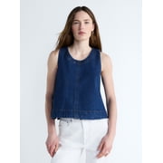 Women's Sleeveless Cropped Top, Sizes XS-XXL