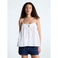 thumbnail image 1 of Free Assembly Women's Cotton Pintuck Sleeveless Top, Sizes XS-XXL, 1 of 5