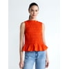 Free Assembly Women's and Women's Plus Smocked Pep