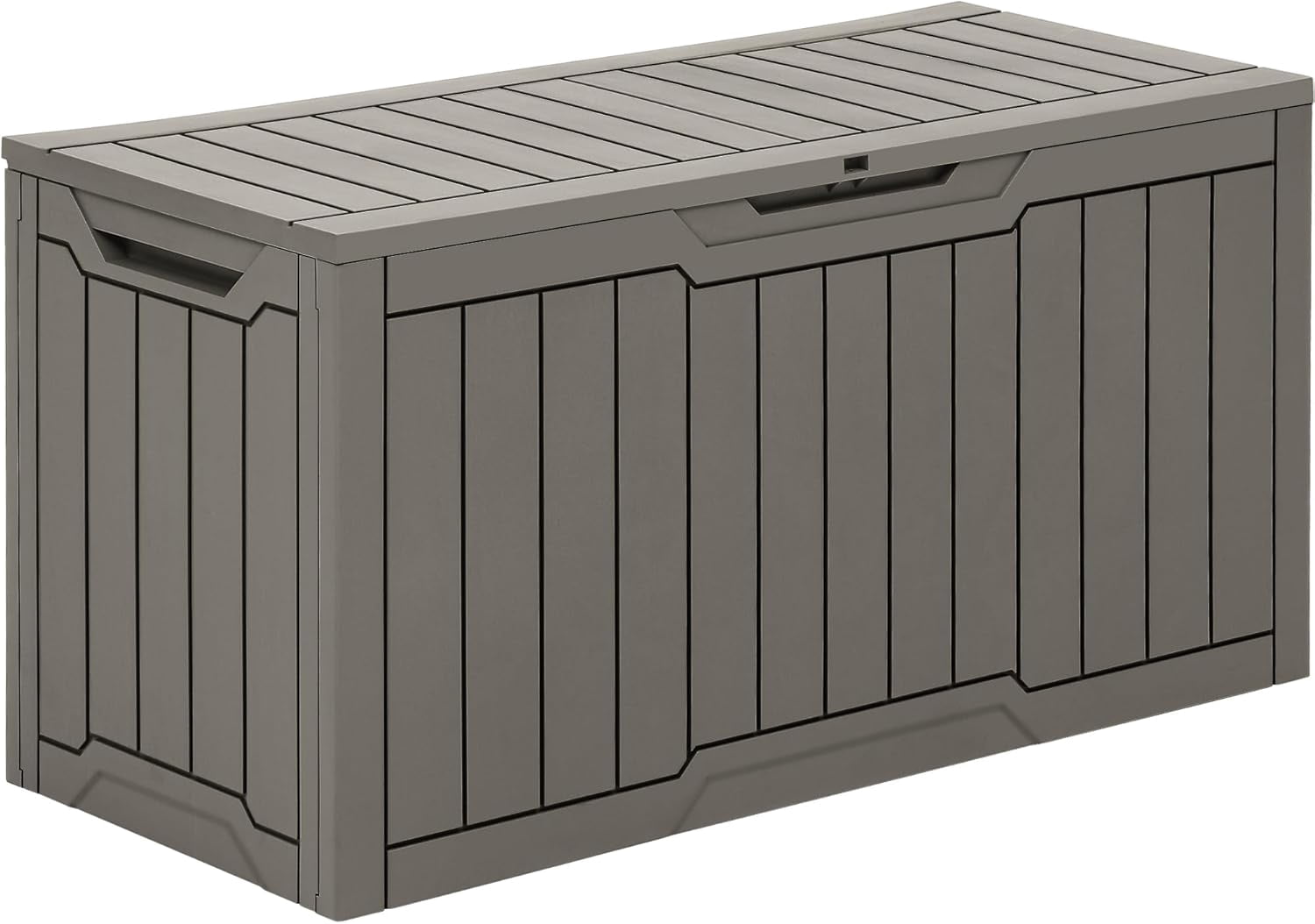 SLSRFD 80 Gallon Outdoor Storage Box, Large Water Resistant Resin Deck ...