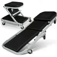 thumbnail image 1 of SLSRFD Garage Creeper Seats on Wheels, Length 40" 330 lbs Capacity 2 in 1 Folding Mechanic Creeper Garage Stool Lay Down or Sit (Gray), 1 of 18