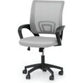 thumbnail image 1 of SLSRFD Home Office Desk Chair, Ergonomic Mesh Computer Chair, Mid-Back Adjustable Rolling Chair with Lumbar Support & Comfy Armrest for Gaming, Home Work, Study, 300 Lbs Capacity, Light Gray, 1 of 12