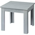 thumbnail image 1 of SLSRFD Outdoor Adirondack Side Table, 18" Square Wooden Patio End Table, Heavy Duty Coffee Table for Porch, Garden, Balcony, Backyard, Poolside(Grey), 1 of 4