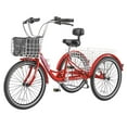 thumbnail image 1 of MOONCOOL Adult Tricycle 7 Speed, Three Wheel Bikes for Seniors, Adults, Teenagers, 20/24/26-Inch Wheels, Cargo Basket, Multiple Colors, 1 of 10