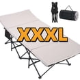 thumbnail image 1 of SLSY Camping Cot with 2" Memory Foam Mattress, Upgraded Padded Folding Cot Bed with Carry Bag, Portable Sleeping Cot for Camping, Travel, Beach & Hiking, 1 of 11