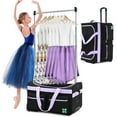 thumbnail image 1 of SLSY Dance Bag with Garment Rack - 24" Competition Duffle Bag - Rolling Garment Bag with Wheels - Ideal Costume Suitcase for Dancers Livestreamer Athletes, 1 of 11