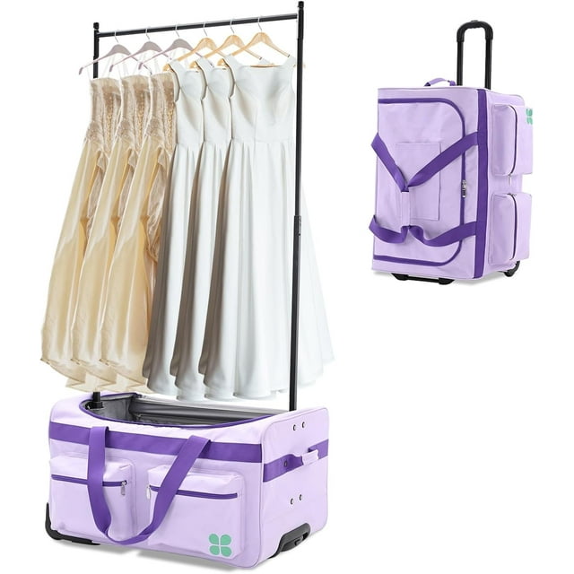 SLSY Dance Bag with Garment Rack 28" Competition Duffle Bag Rolling