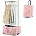 SLSY Dance Bag with Garment Rack 28" Competition Duffle Bag Rolling Garment Bag with Wheels
