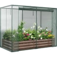 thumbnail image 1 of SLSY Galvanized Raised Garden Bed,Crop Cage,Plant Protection Net Tent Kit,Metal Planter Box Bottomless Planting Vegetables for Garden, 1 of 8