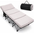 thumbnail image 1 of SLSY Oversized XXL Camping Cot with 2" Memory Foam Mattress, Upgraded Padded Folding Cot Bed with Carry Bag, Portable Sleeping Cot for Camping, Travel, Beach & Hiking, 1 of 7