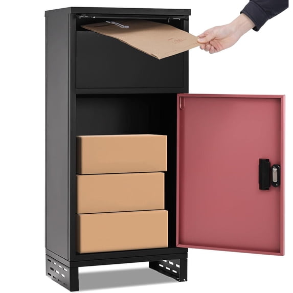 Parcel Lock Drop Box NAIZEA Package Delivery Boxes for Outside, Anti-Theft Lockable Parcel ...