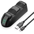 thumbnail image 1 of SLTG2020 PS4 Dual LED Dock with USB Cable for PS4/PS4 Slim/PS4 Pro Black 1 Total, 1 of 12