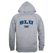 SLU Saint Louis University Billikens Dad Fleece Hoodie Sweatshirts Heather Grey Small