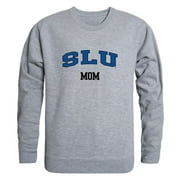 SLU Saint Louis University Billikens Mom Fleece Crewneck Pullover Sweatshirt Heather Grey Small