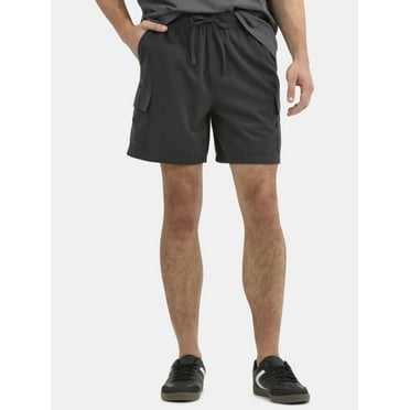 No Boundaries Men's & Big Men's Cotton Slub Cargo Shorts, 6” Inseam, Sizes XS-5XL