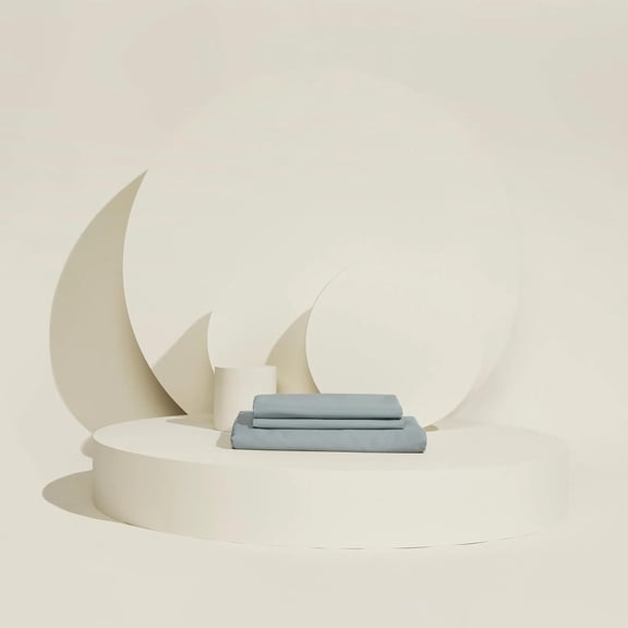 SLUMBER CLOUD Essential Sheet Set -  Temperature Regulation Technology - Complete Cooling Sheet Set Stone Twin XL